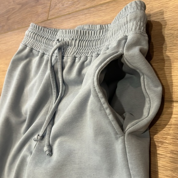 Back In The Saddle Blue Wide-Leg Sweatpants w/ White Western Geometric Design - Picture 9 of 11